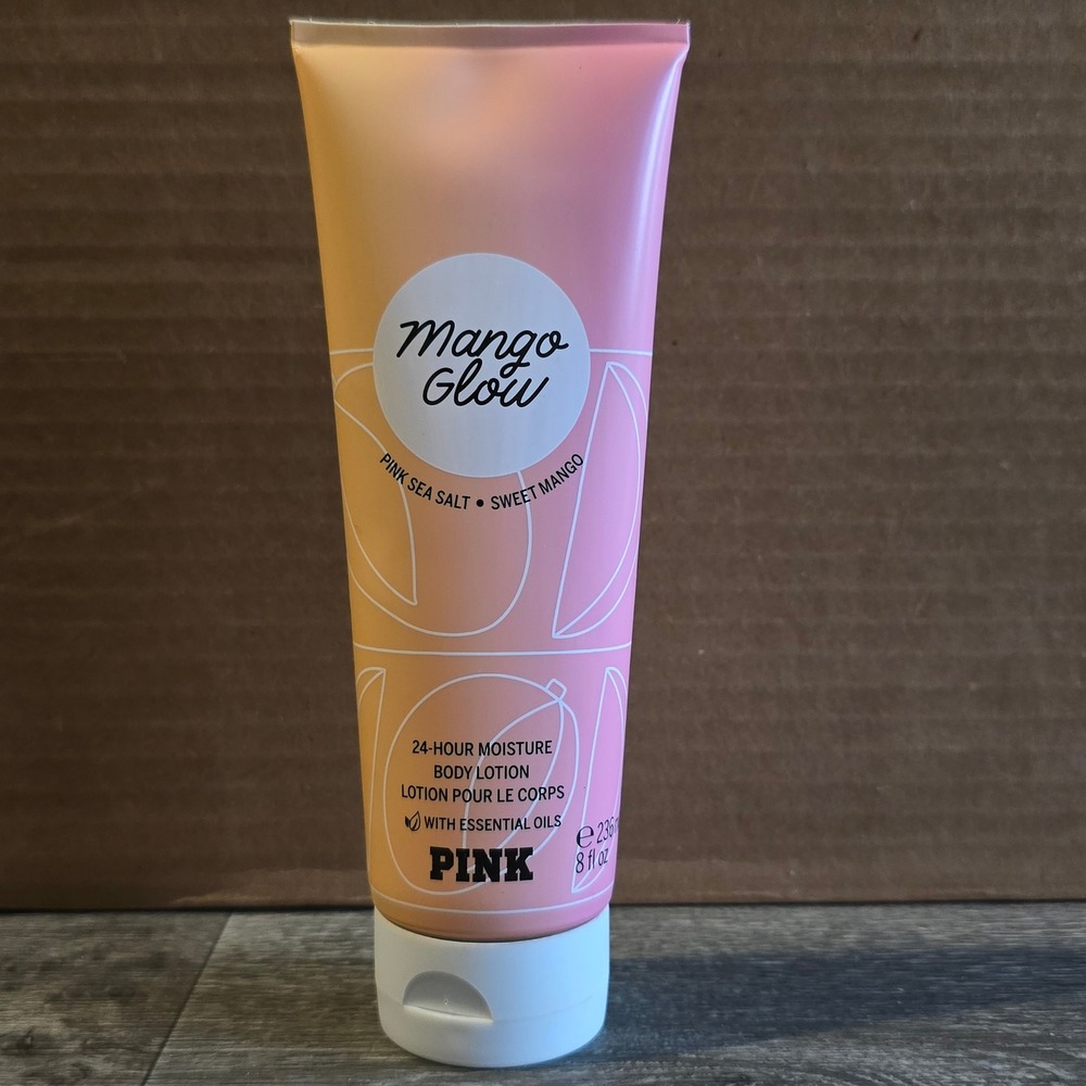 PINK Body Lotion 8oz Mango Glow Pink Sea Salt Sweet Mango